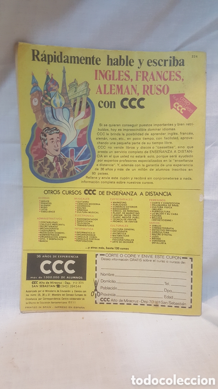 Tebeos: MORTADELO N&deg;224 REVISTA JUVENIL - Foto 2