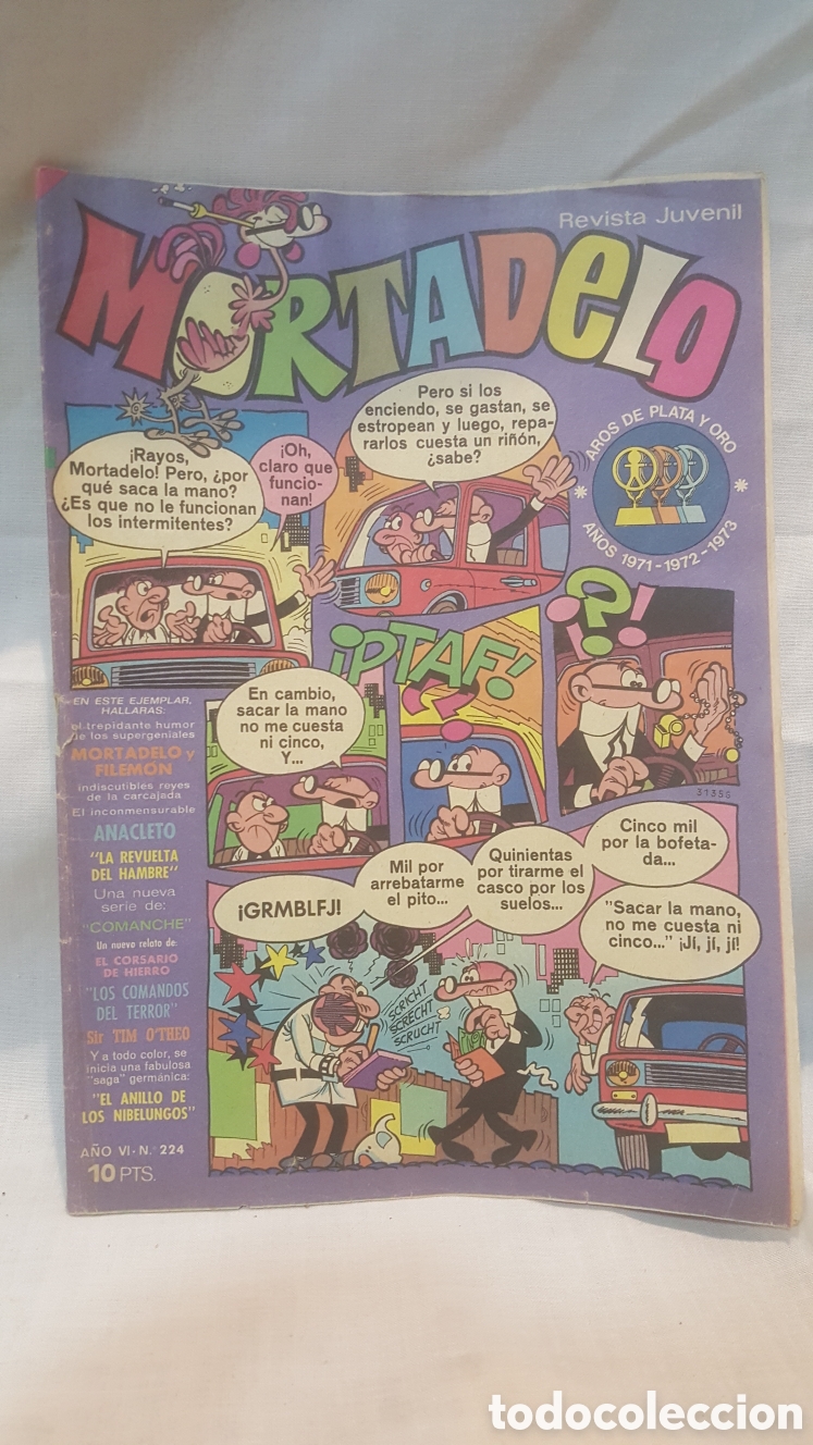 Tebeos: MORTADELO N&deg;224 REVISTA JUVENIL - Foto 1