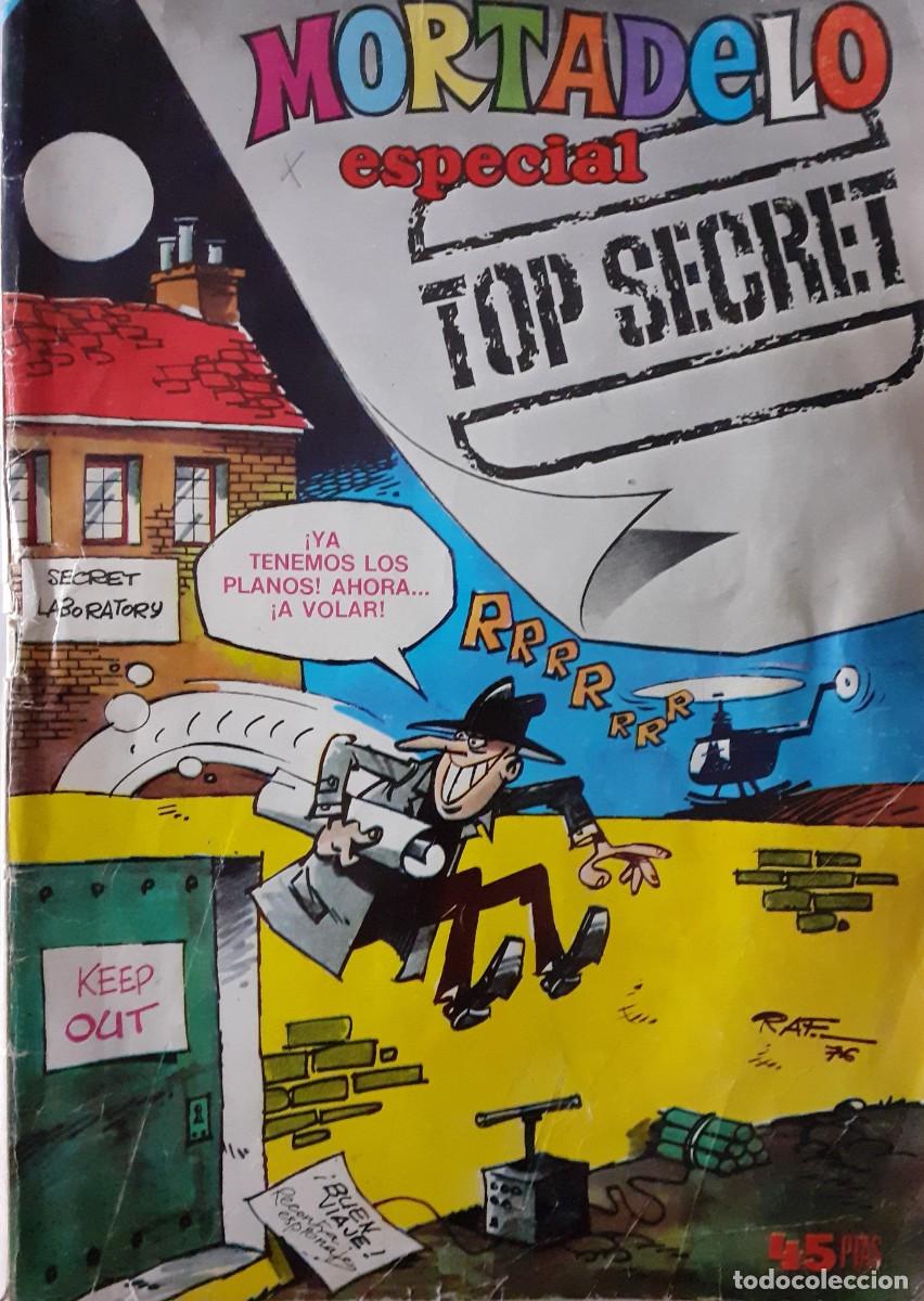 Tebeos: MORTADELO ESPECIAL-BRUGUERA- N&ordm; 12 -TOP SECRET-RIC HOCHET-SHERLOCK L&Oacute;PEZ-1976-CASI BUENO-VEA-1666