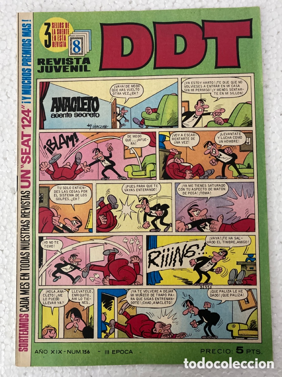 Tebeos: DDT #156 III &Eacute;POCA - BRUGUERA - &laquo;IMPECABLE&raquo; - Foto 1