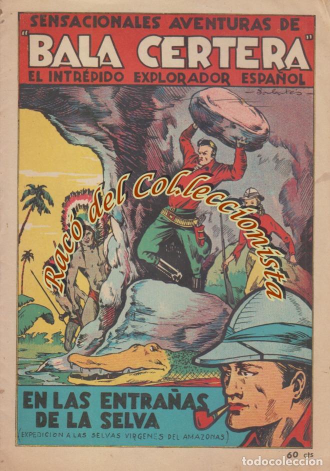 Livros de Banda Desenhada: EN LAS ENTRA&Ntilde;AS DE LA SELVA BALA CERTERA N. 8 EDITORIAL BRUGUERA EDICI&Oacute;N ORIGINAL DE LOS A&Ntilde;OS 40