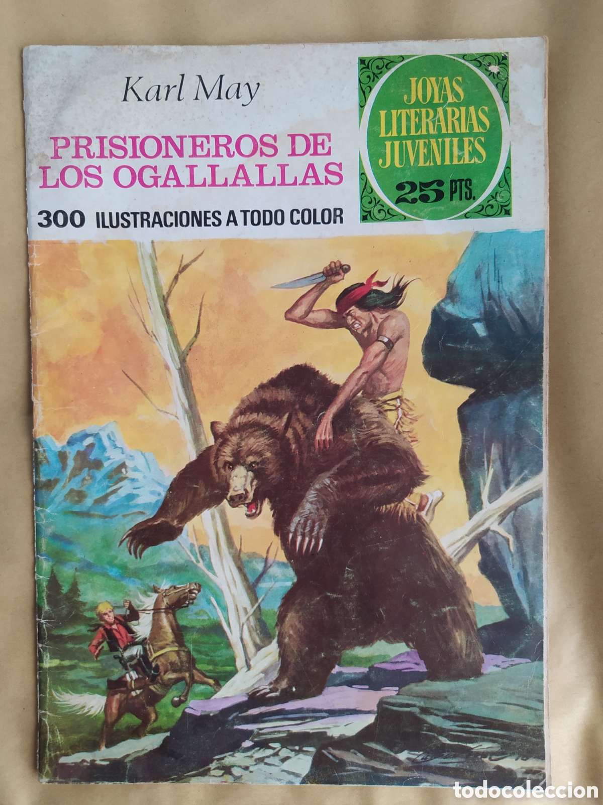 Livros de Banda Desenhada: BRUGUERA JLJ N&ordm;163-&rdquo;PRISIONEROS DE LOS OGALLALLAS&rdquo;-ESTADO NORMAL-BOLSA