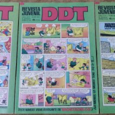 Tebeos: DDT Nº 197, 202 Y 223 (BRUGUERA 1971) 3 TEBEOS, CONSERVAN LOS BILLETES DE MORTADELOS.