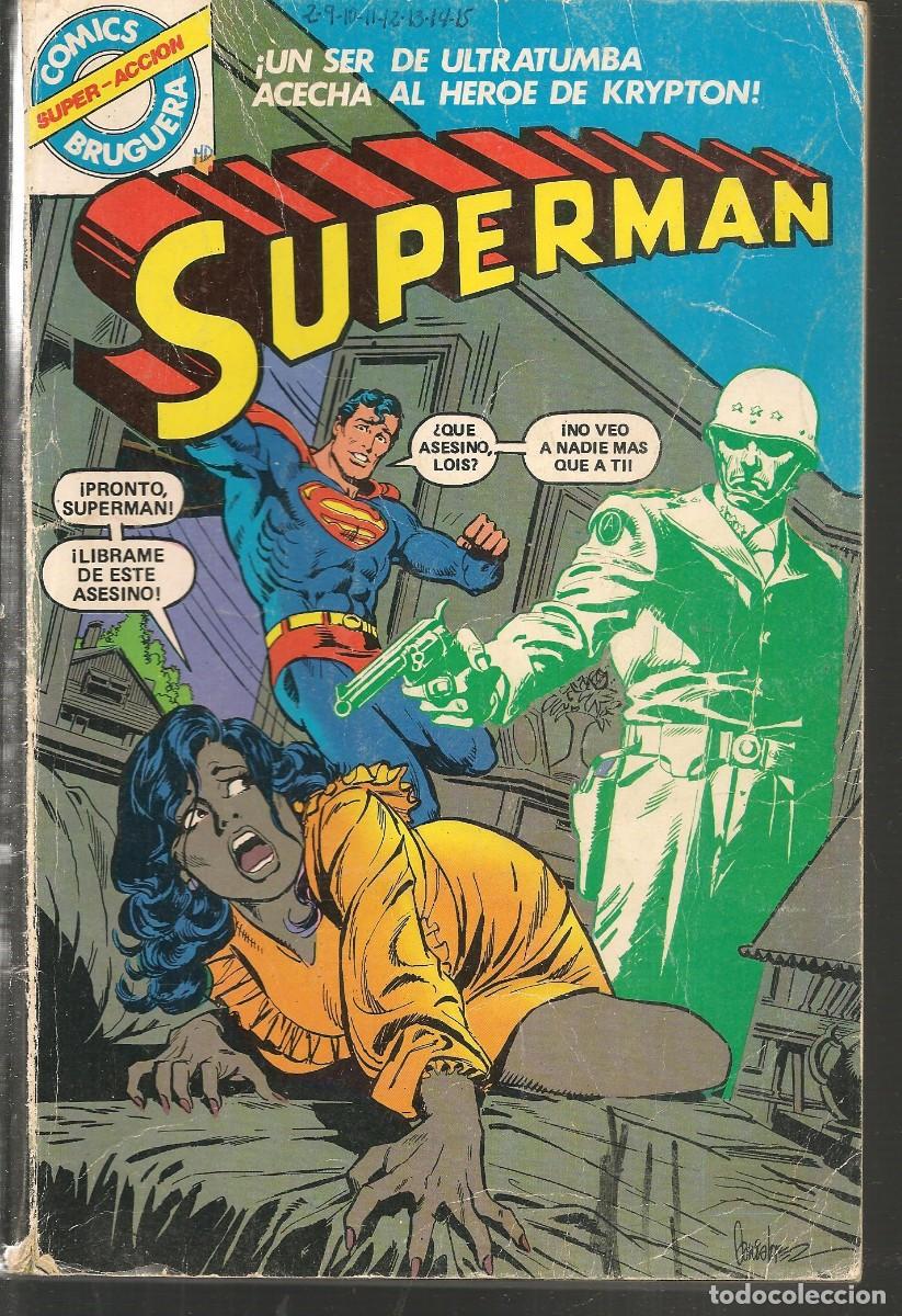 Tebeos: COMICS BRUGUERA. SUPERMAN.TRES TOMOS RETAPADOS, N&ordm; 1, 2 Y 3. CON 8 EJEMPLARES CADA UNO. 1974.(B/A49)