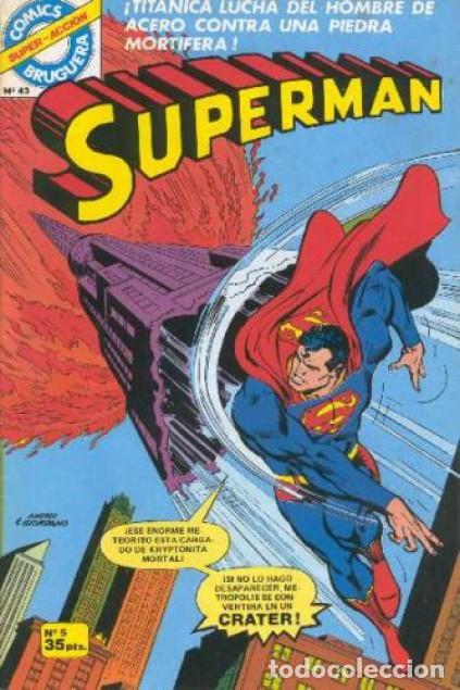 BDs: SUPERMAN-COMICS BRUGUERA- N&ordm; 5 -CURT SWAN-CON HAWKMAN-1979-MUY DIF&Iacute;CIL-CORRECTO-LEA-8474