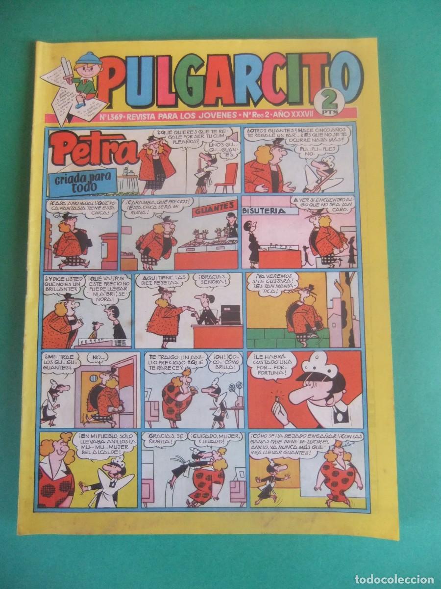 Tebeos: PULGARCITO N&ordm; 1360 CON EL INSPECTOR DAN - Foto 1