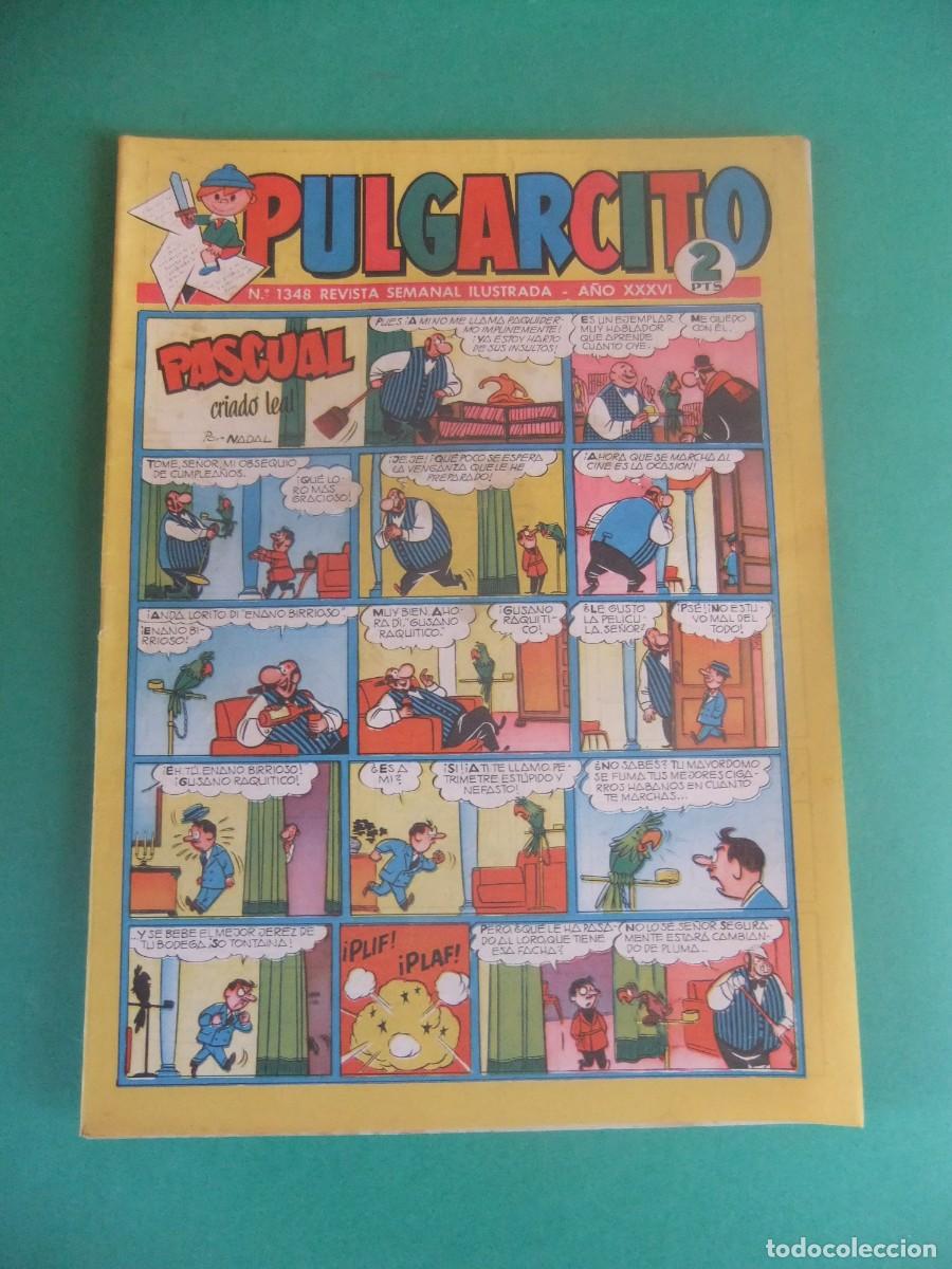 Tebeos: PULGARCITO N&ordm; 1348 CON EL INSPECTOR DAN - Foto 1