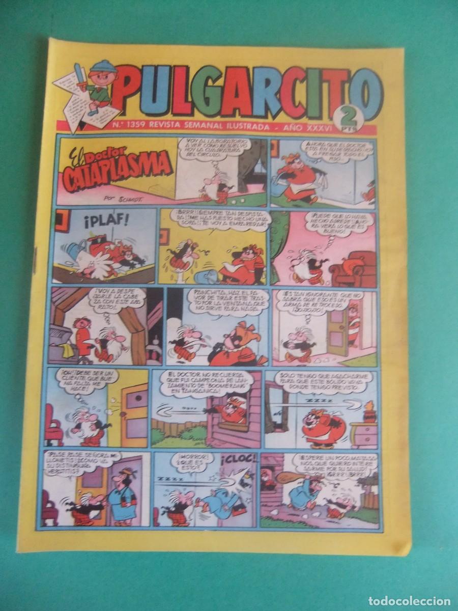 Tebeos: PULGARCITO N&ordm; 1359 CON EL INSPECTOR DAN - Foto 1