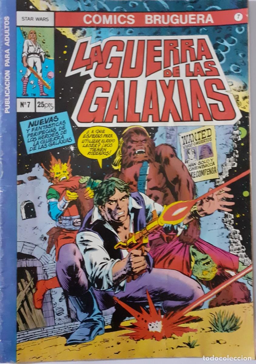 BDs: LA GUERRA DE LAS GALAXIAS-BRUGUERA- N&ordm; 7 -CON HAN SOLO-1978-CORRECTO-MUY DIF&Iacute;CIL-LEA-8625