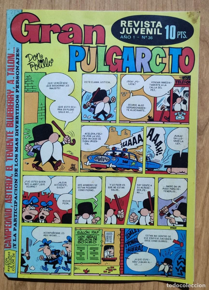 Tebeos: GRAN PULGARCITO N&ordm; 36 - 1969 EDITORIAL BRUGUERA. - Foto 1