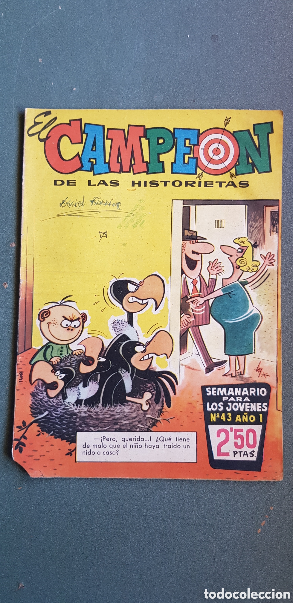 Livros de Banda Desenhada: El Campe&oacute;n de Las Historietas 43 ed Bruguera 1960