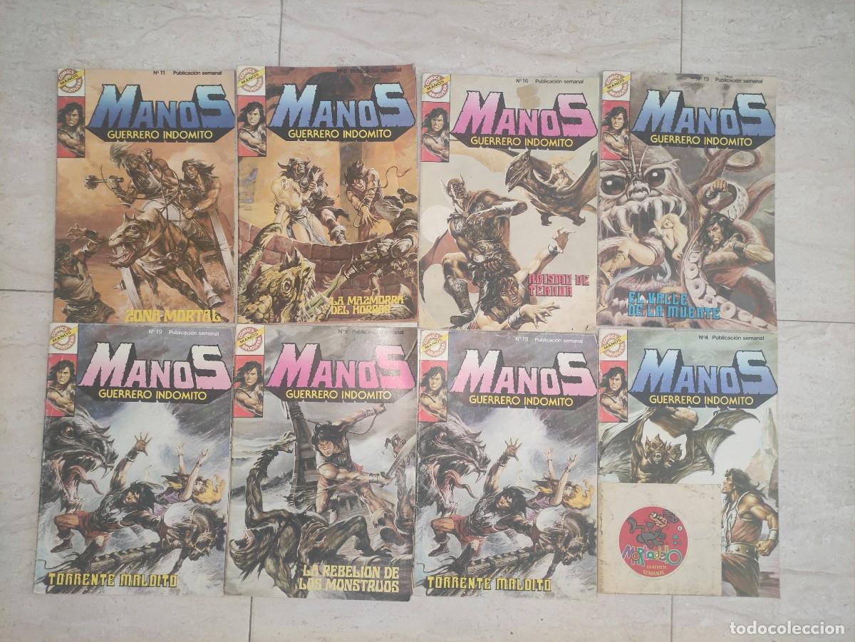 Tebeos: Lote 8 comics manos, guerrero ind&oacute;mito. - Foto 1