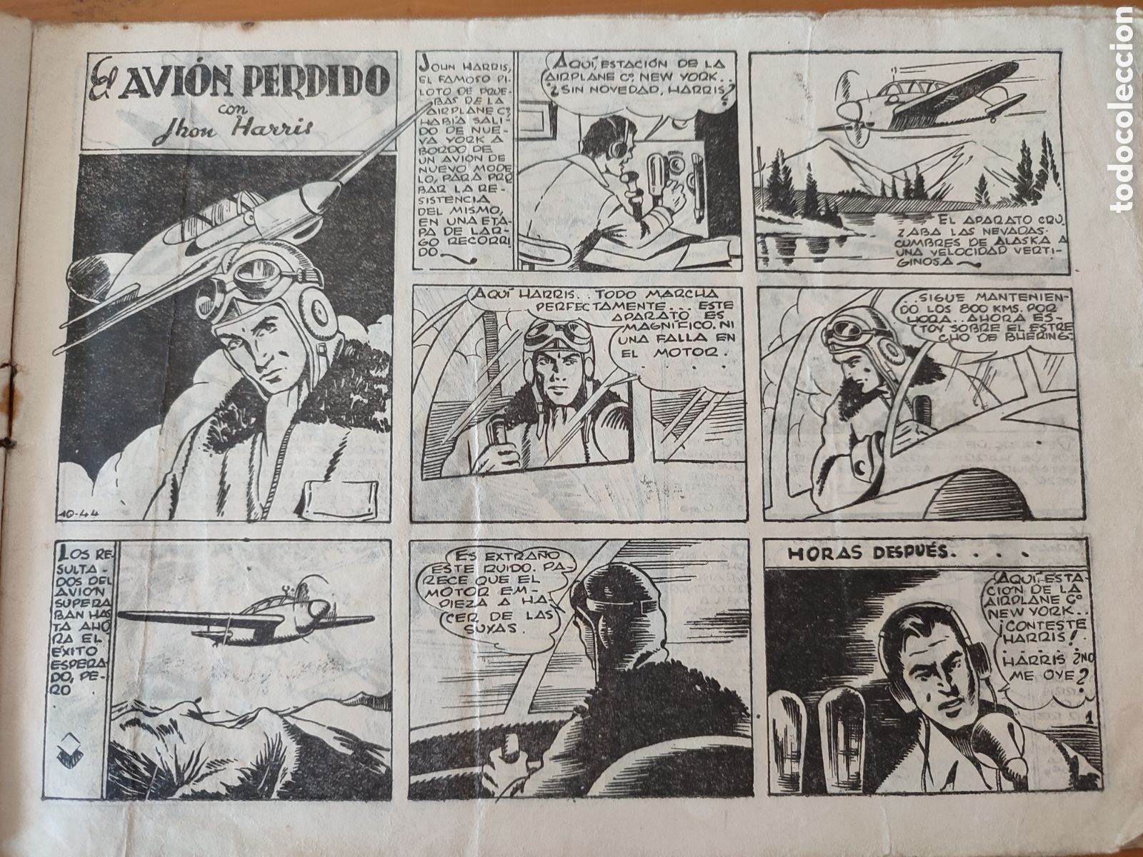 Tebeos: El avi&oacute;n perdido.Original .1944 - Foto 2