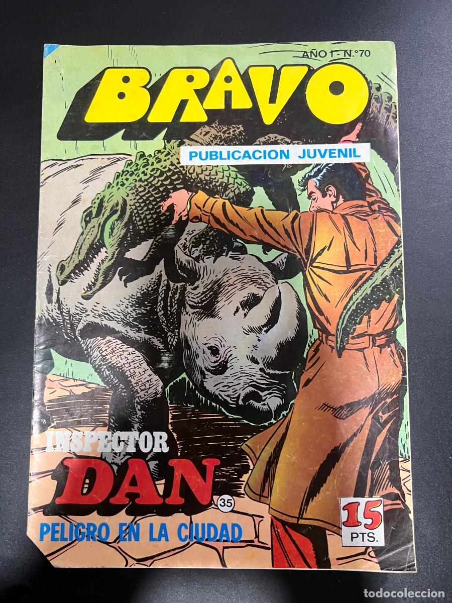 Livros de Banda Desenhada: BRAVO. INPSECTOR DAN. PELIGRO EN LA CIUDAD. A&Ntilde;O 1. N&ordm; 70. ED. BRUGUERA