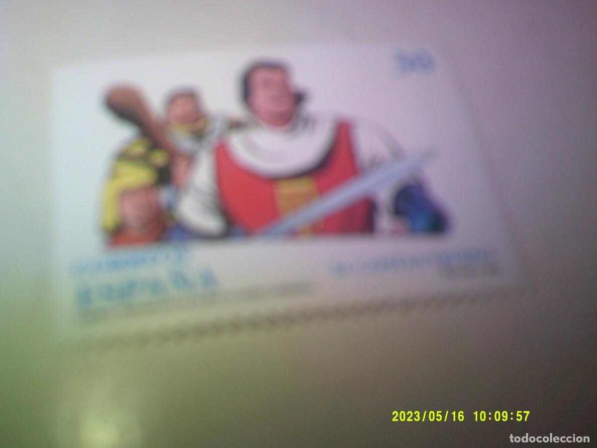 BDs: SELLO DE TEBEO EL CAPITAN TRUENO.EDITA CORREOS,A&Ntilde;OS 90,SIN CIRCULAR,30 PTAS. VALOR FACIAL