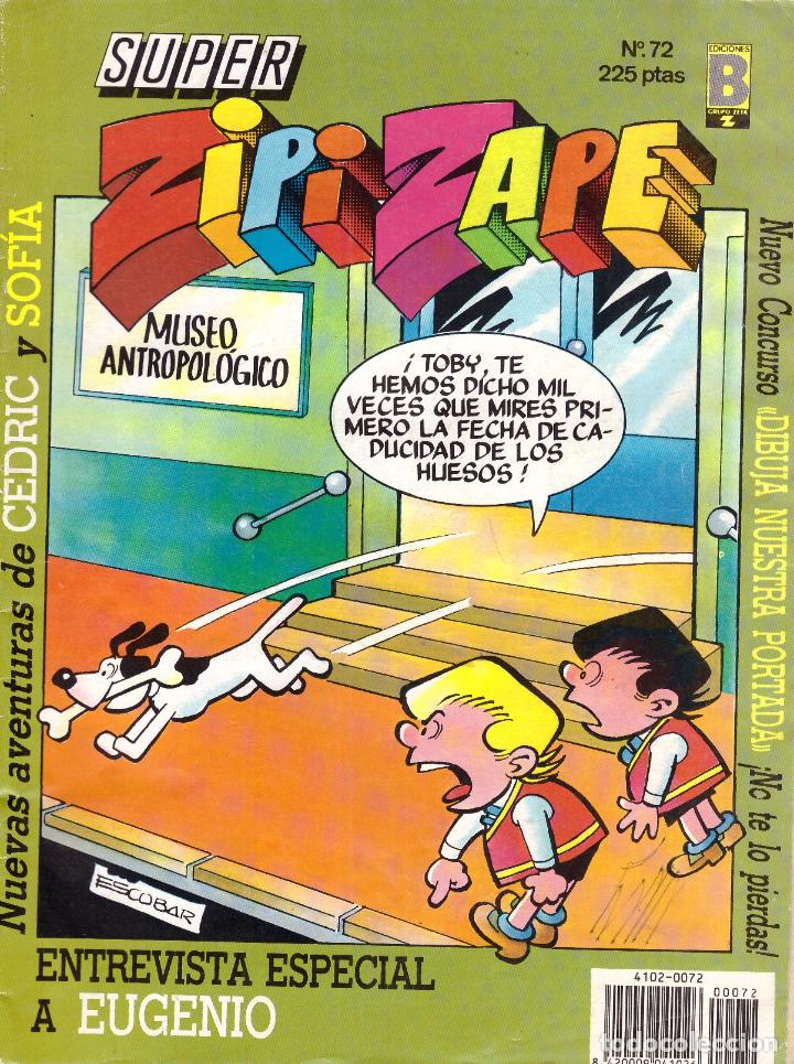 Tebeos: Comic Super Zipi y Zape, n&ordm; 72 - Ediciones B - Foto 1