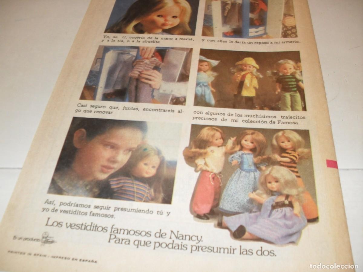 Tebeos: LAMINA PUBLICITARIA:MIRA LO QUE TE DICE TU AMIGA NANCY.PROCEDE DE UN SEMANARIO,A&Ntilde;OS 70.BRUGUERA