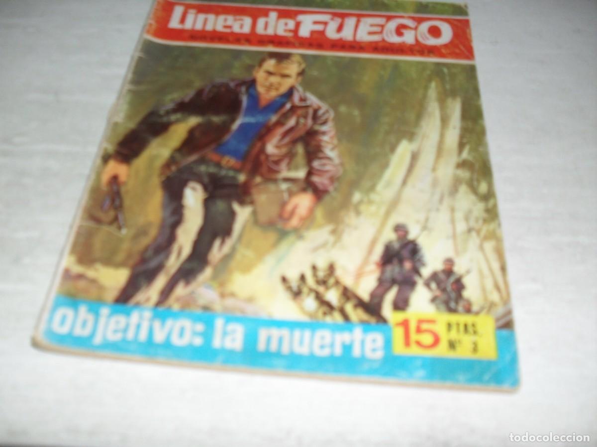 BDs: LINEA DE FUEGO 2&ordf;EPOCA 3,DIBUJA ESCANDELL, OBJETIVO:LA MUERTE,(DE 45).BRUGUERA,1976.