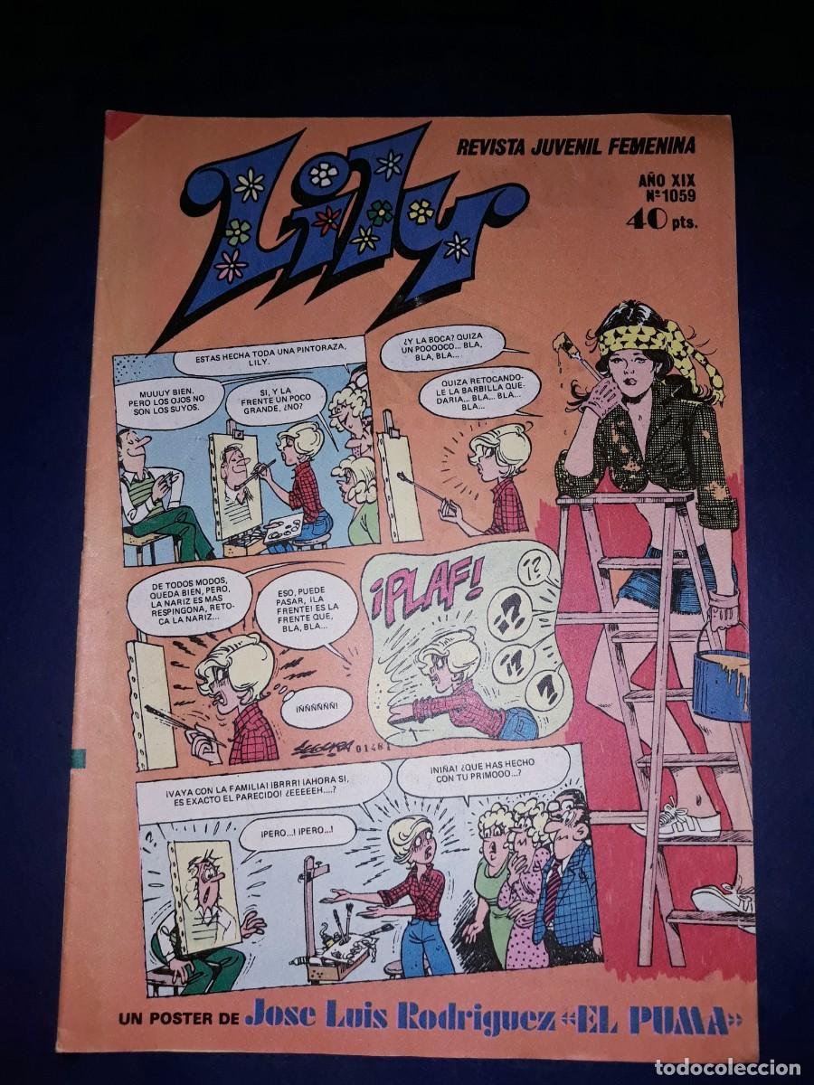 Tebeos: Lily N&ordm; 1059 con poster - Foto 1