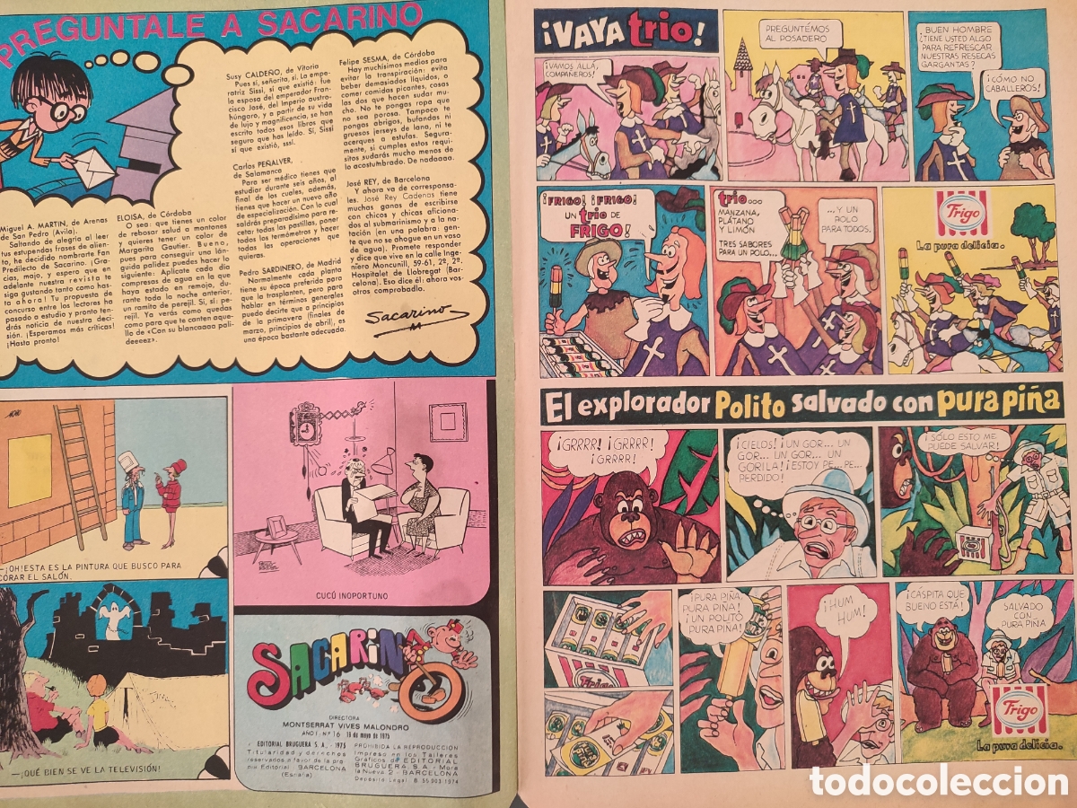 Tebeos: Sacarino num 16 a&ntilde;o 1975 - Foto 3