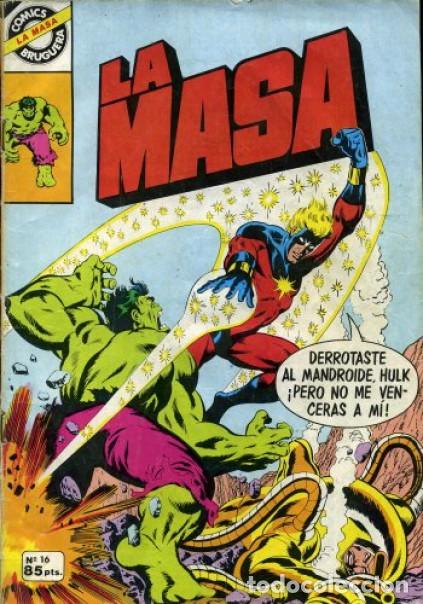 Tebeos: LA MASA- N&ordm; 16 -COMICS BRUGUERA- N&ordm; 188 -SACUDIDO POR EL ODIO-1981-HERB TRIMPE-CORRECTO-LEA-9258
