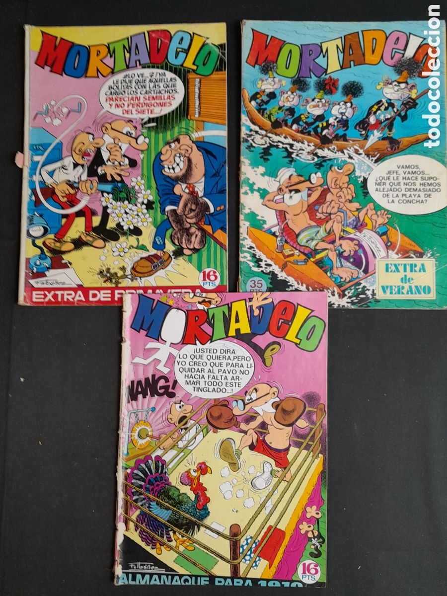 Tebeos: COM-397. 3 N&Uacute;MEROS EXTRAS DE MORTADELO. - Foto 1