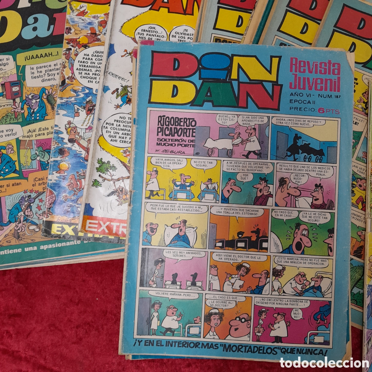 Tebeos: COM-420. LOTE DE REVISTAS COMICS DIN DAN. - Foto 2