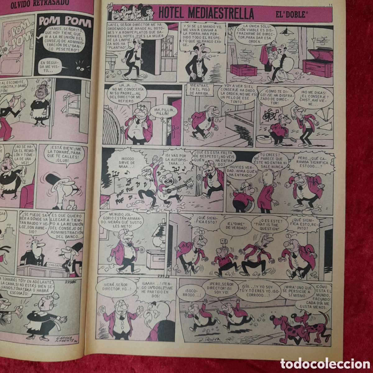 Tebeos: COM-420. LOTE DE REVISTAS COMICS DIN DAN. - Foto 8