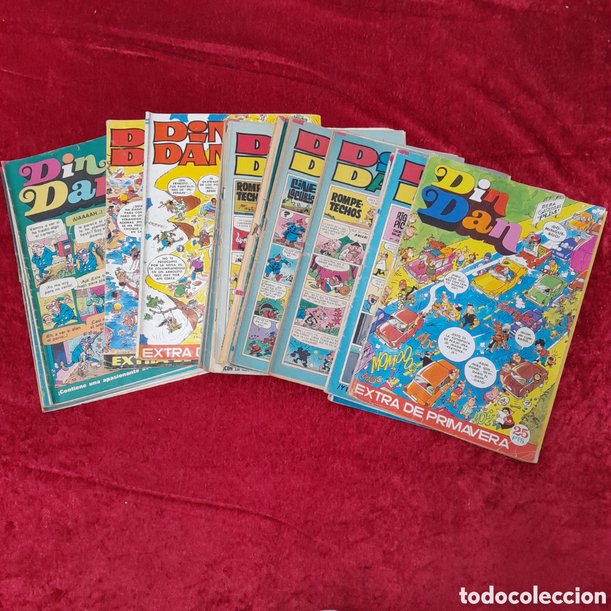 Tebeos: COM-420. LOTE DE REVISTAS COMICS DIN DAN. - Foto 1