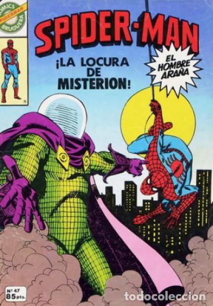 Tebeos: SPIDERMAN-COMICS BRUGUERA- N&ordm; 47 -LA LOCURA DE MISTERION-J.ROMITA-1981-BUENO-DIF&Iacute;CIL-LEA-9402