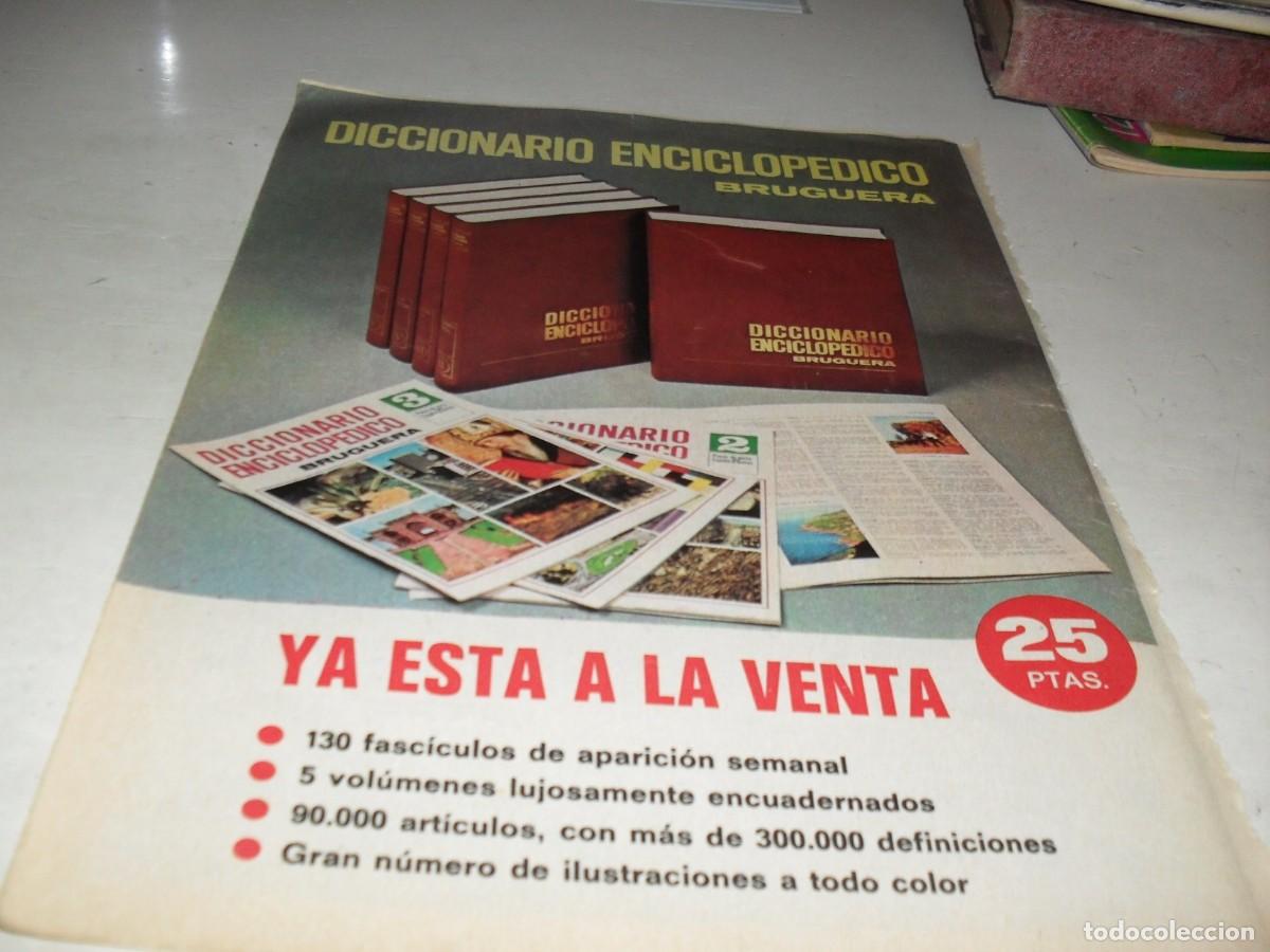 BDs: LAMINA PUBLICITARIA DICCIONARIO ENCICLOPEDICO BRUGUERA.BRUGUERA,A&Ntilde;OS 70.