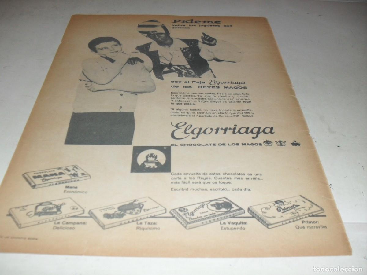 BDs: LAMINA PUBLICITARIA CHOCOLATE ELGORRIAGA,EXTRAIDA DEL DDT 597.BRUGUERA.