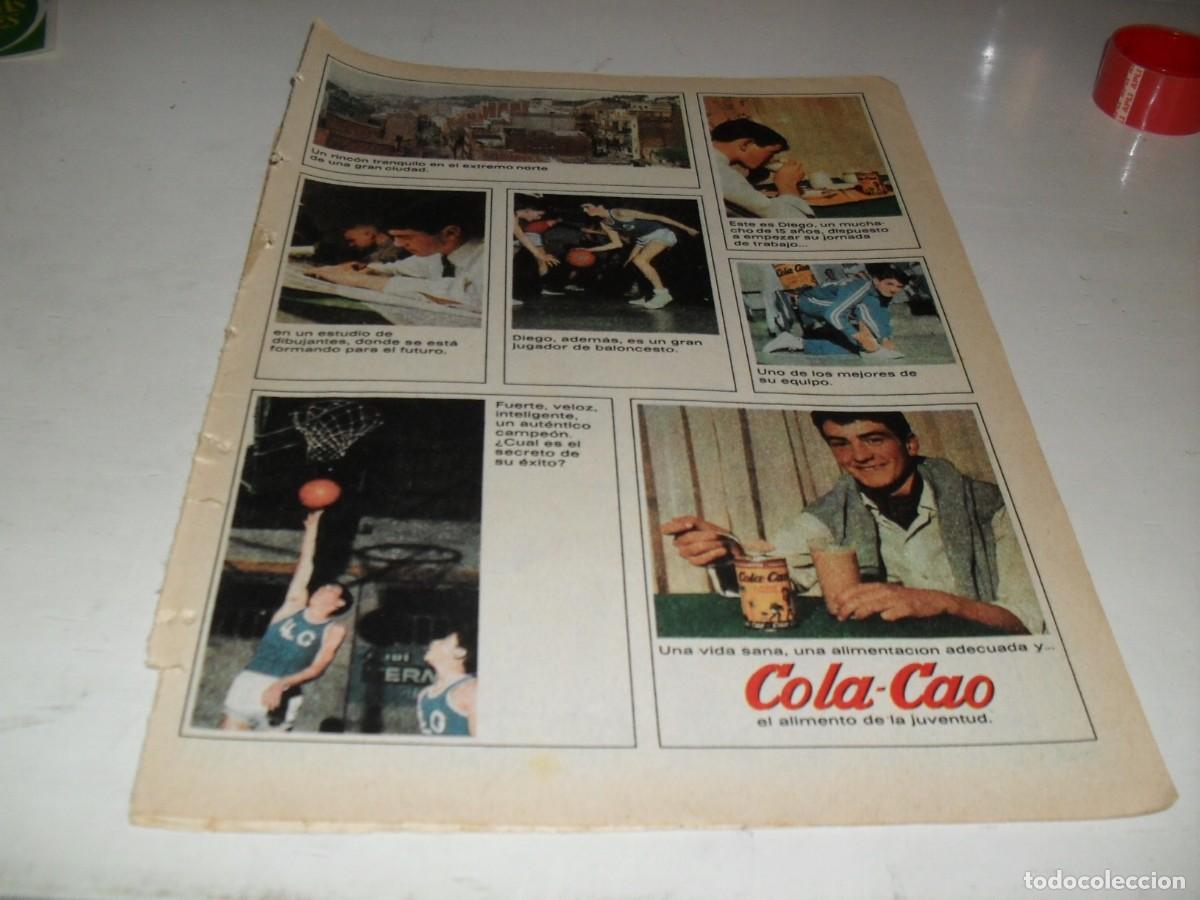 Tebeos: LAMINA PUBLICITARIA:COLA-CAO,DE UN TEBEO DE BRUGUERA,1968.