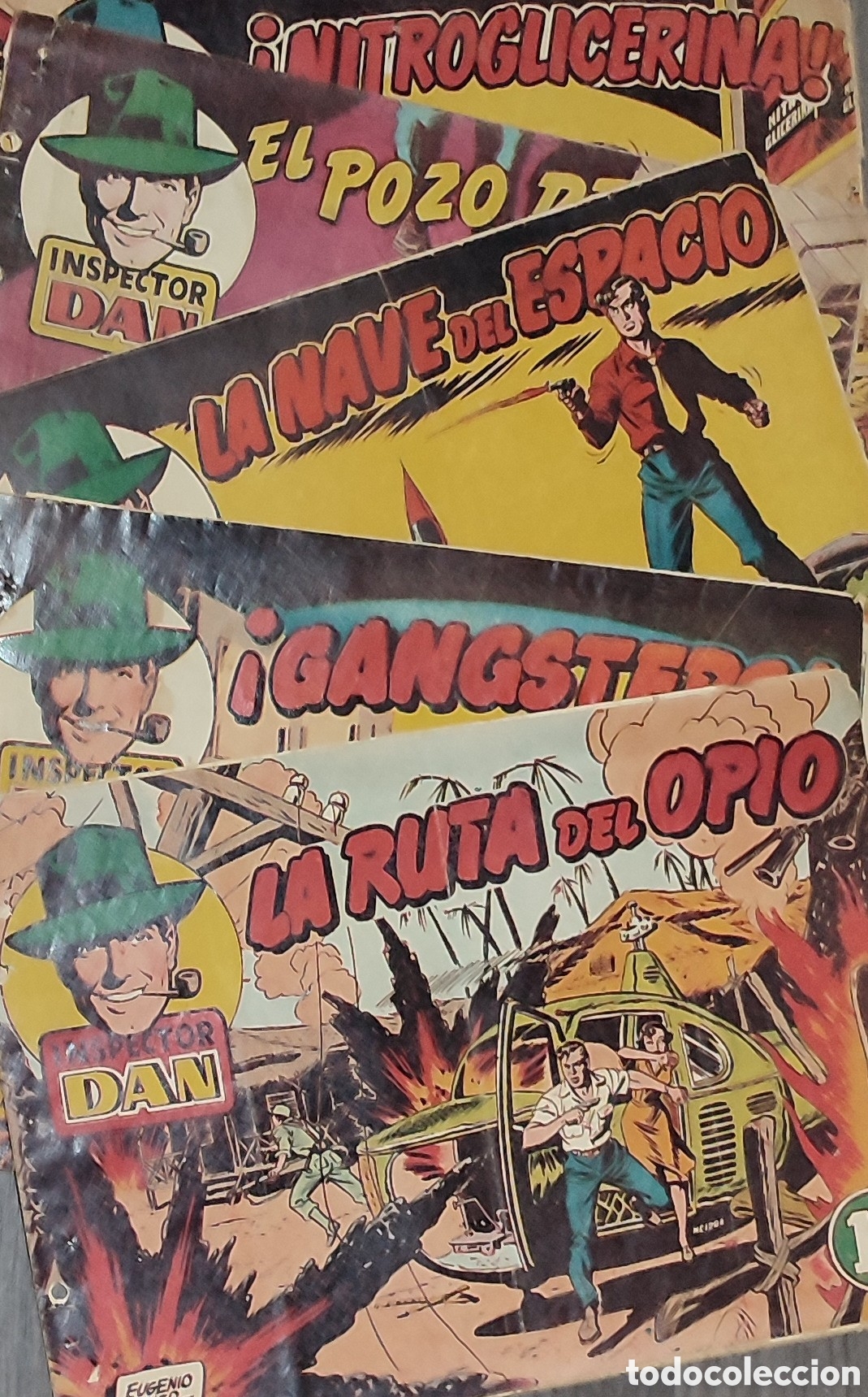 Tebeos: Lote de 5 Inspector Dan.A&ntilde;os 50 - Foto 1