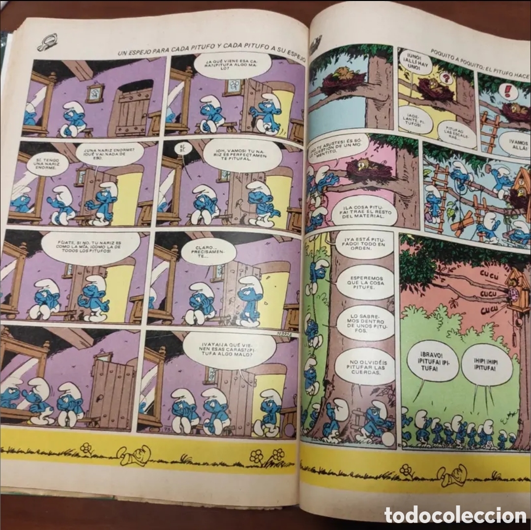 Tebeos: Libro los pitufos, vintage. - Foto 3