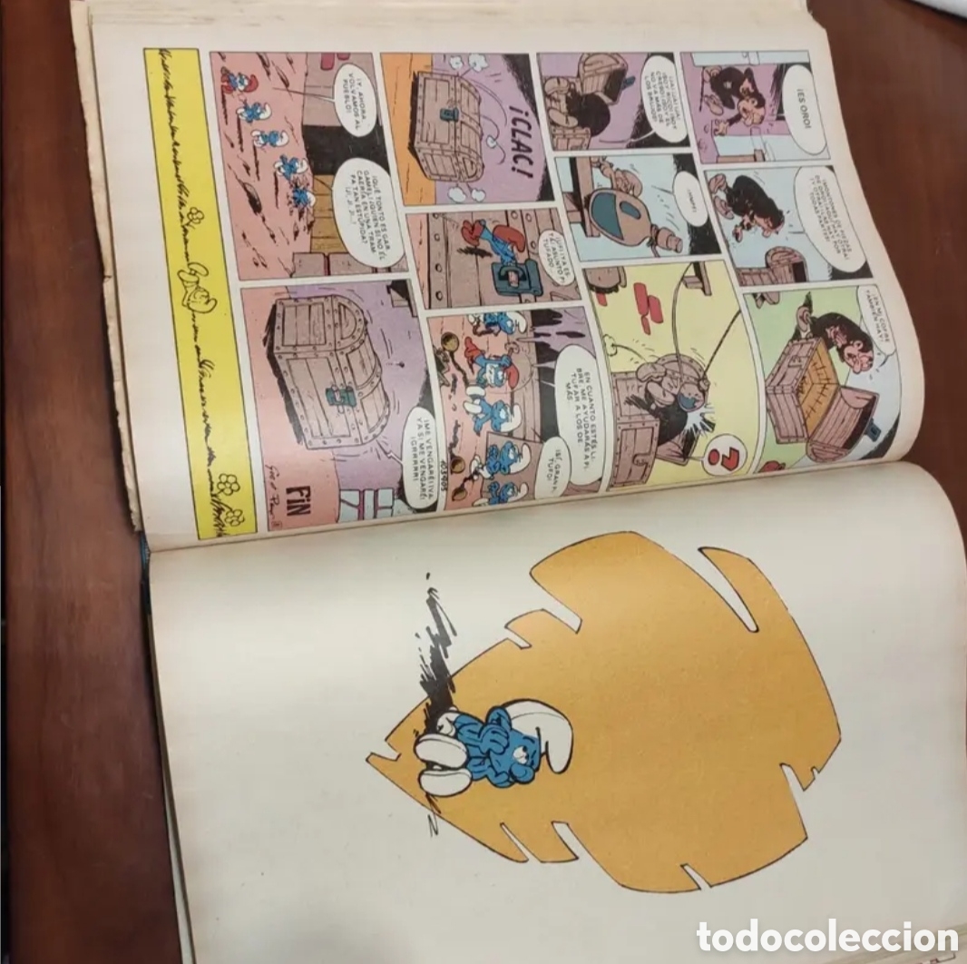 Tebeos: Libro los pitufos, vintage. - Foto 4