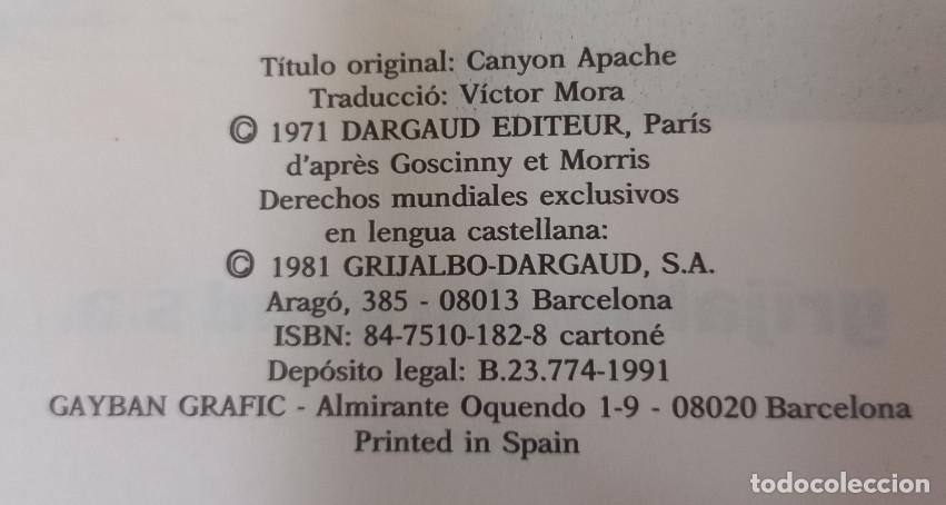 Tebeos: LUCKY LUKE CANYON APACHE, BRUGUERA 1981 91, COMIC - Foto 3