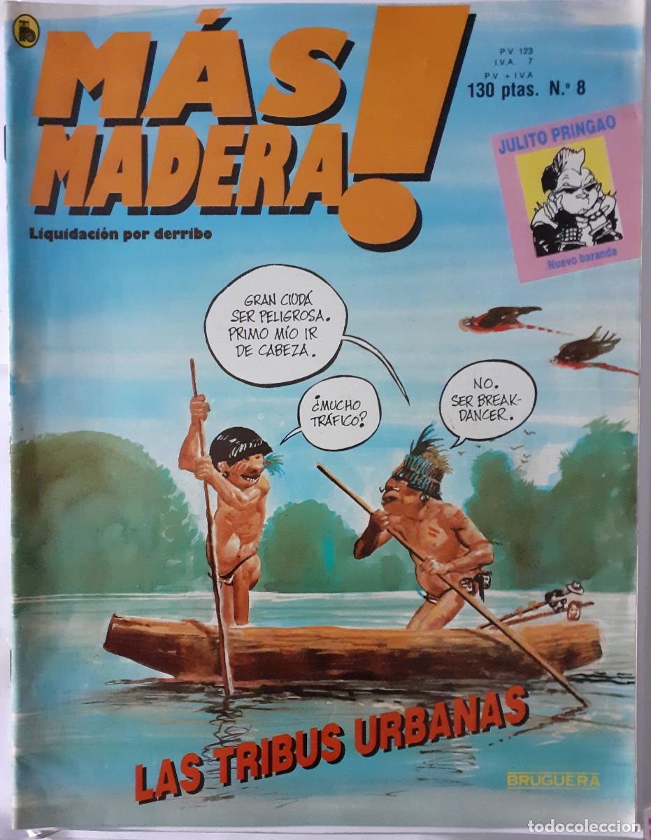Livros de Banda Desenhada: M&Aacute;S MADERA!-BRUGUERA- N&ordm; 8 -SEMANARIO DE HUMOR ADULTO-A.L&Oacute;PEZ-FERRY-1986-BUENO-DIF&Iacute;CIL-LEA-9635