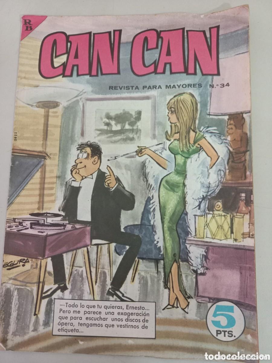 Livros de Banda Desenhada: ANTIGUA REVISTA CAN CAN N&deg;34 ED.BRUGUERA 8 DE JUNIO DE 1964