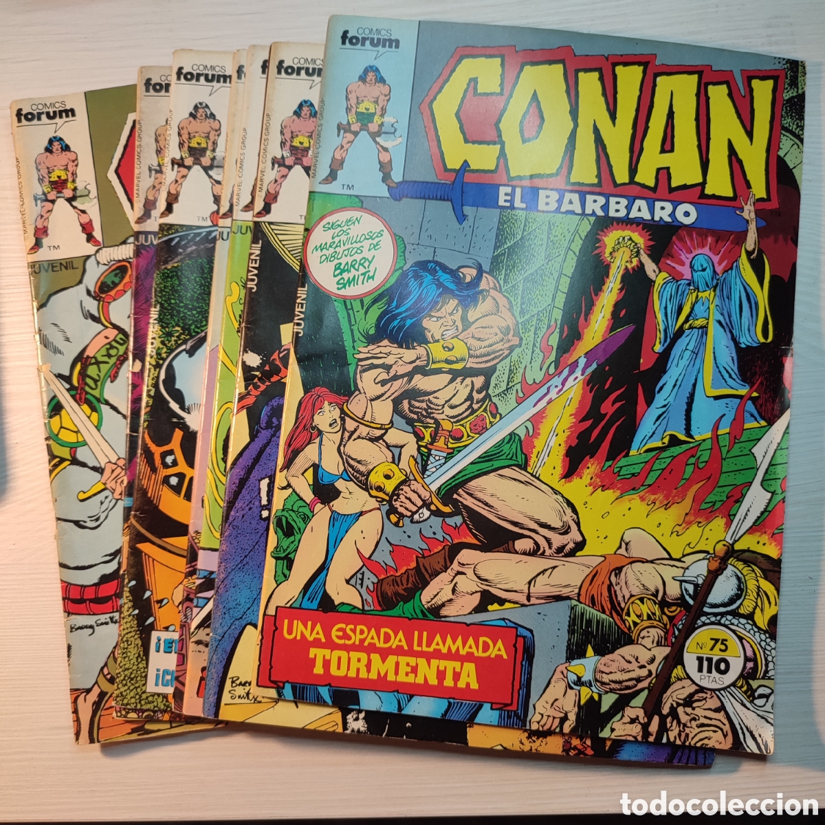 Tebeos: Lote de 7 Conan.A&ntilde;os80 - Foto 1