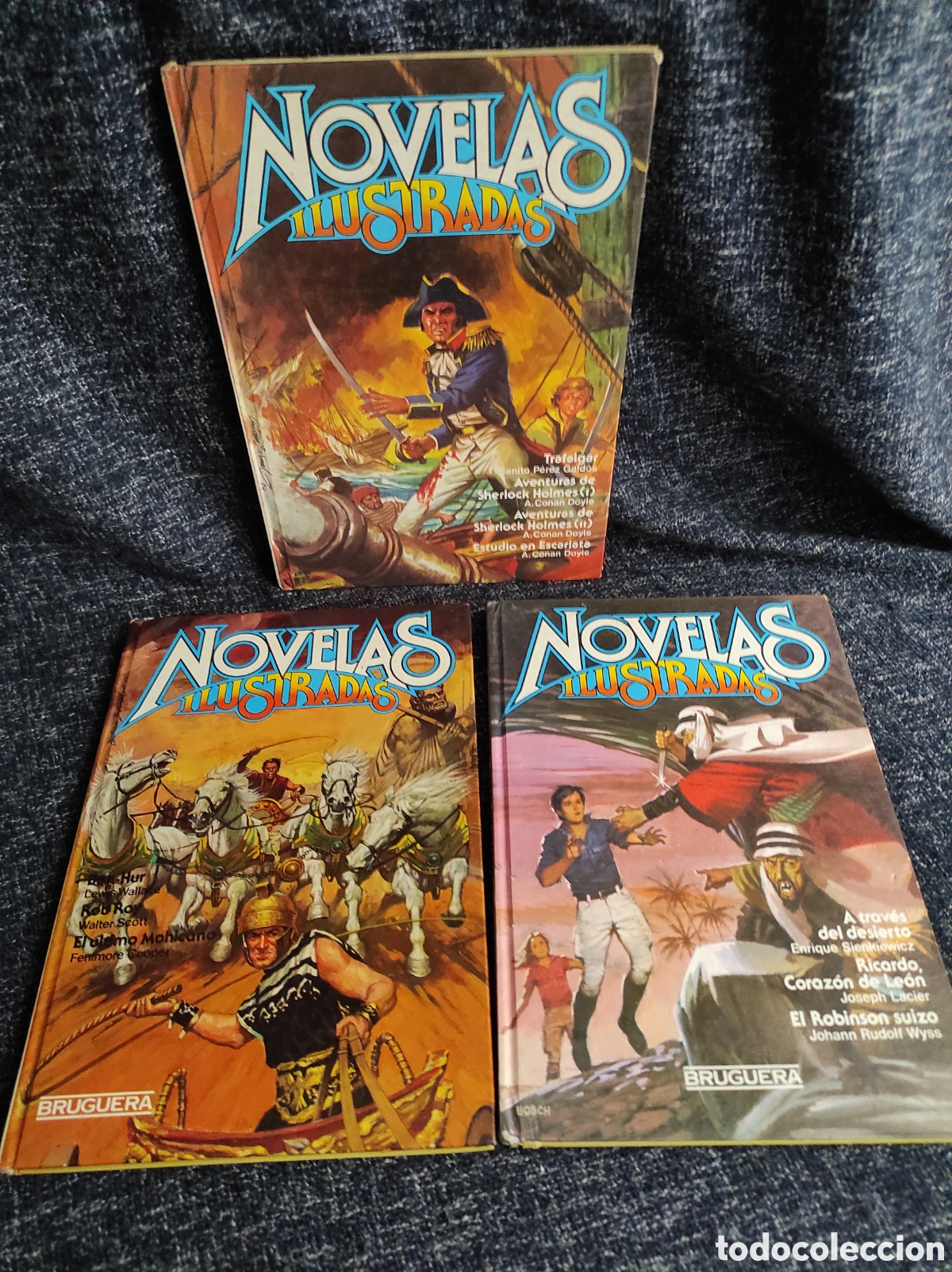 Livros de Banda Desenhada: NOVELAS ILUSTRADAS - LOTE DE 3 TOMOS -tomos N&ordm; 6, 10, 12 -ed. bruguera