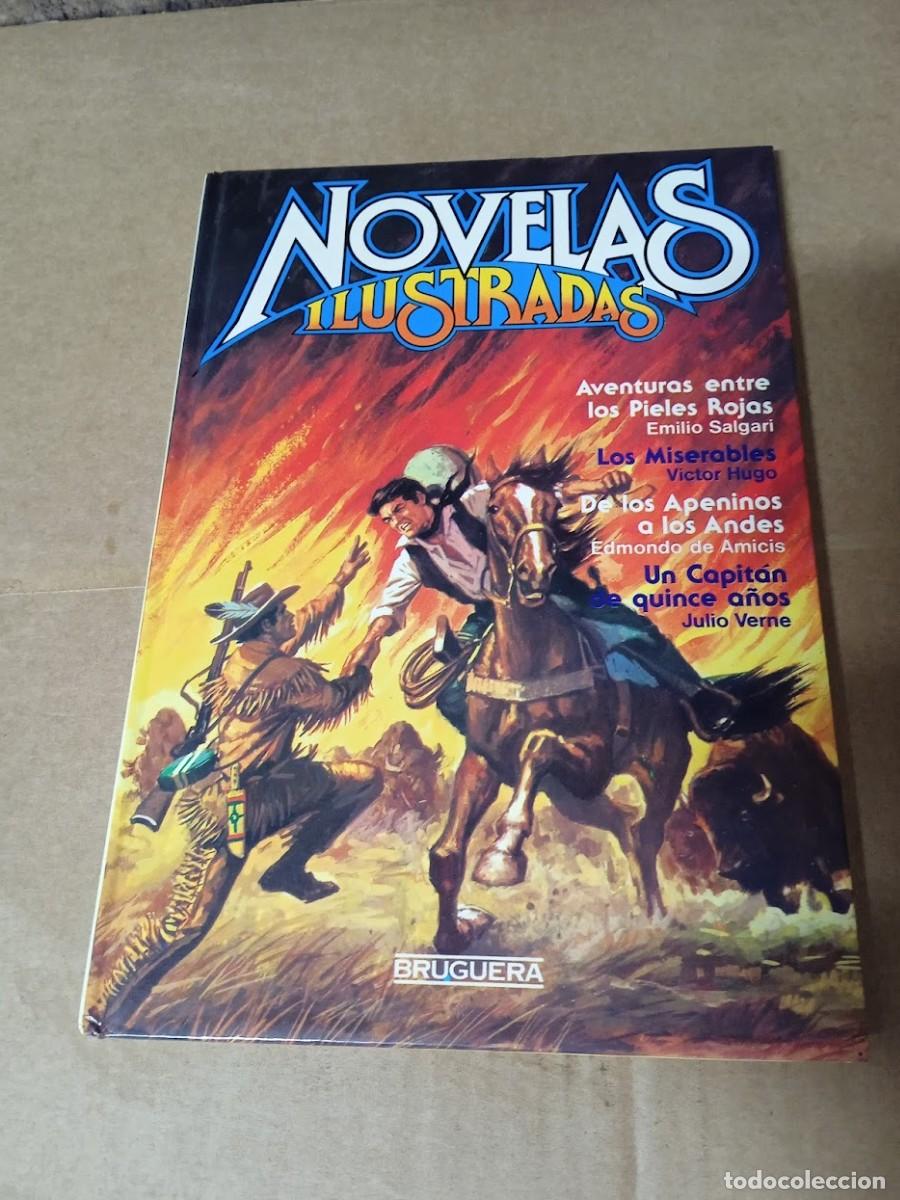 Tebeos: NOVELAS ILUSTRADAS / AVENTURAS ENTRE PIELES ROJAS /JULIO VERNE ...............