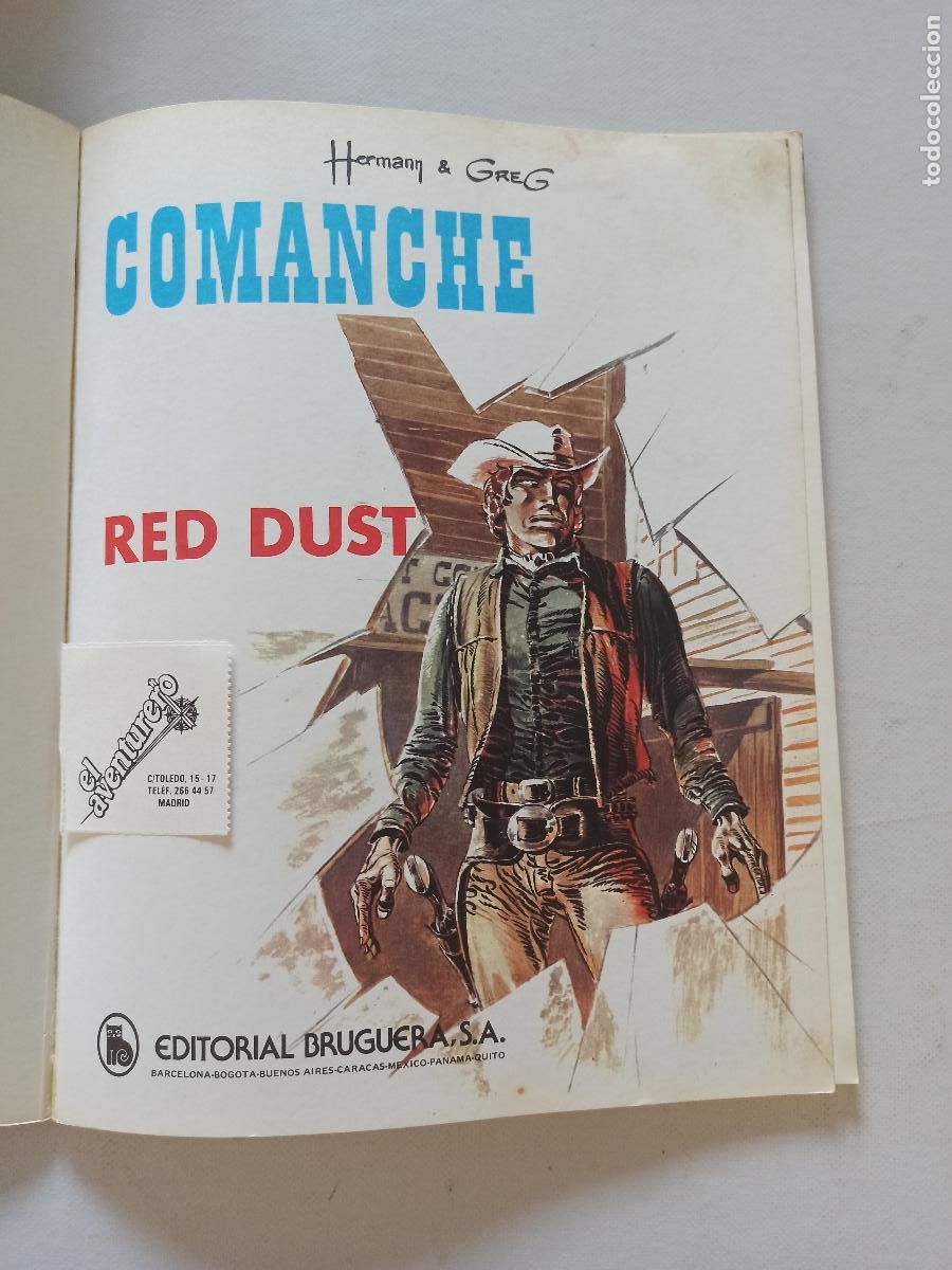 Tebeos: COMANCHE N&ordm; 4 - RED DUST - HERMANN Y GREG - BRUGUERA (AT) - Foto 3