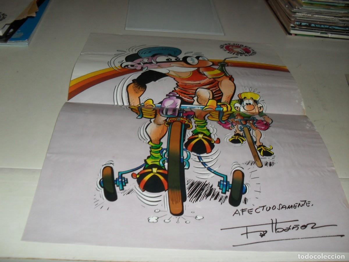 BDs: POSTER MIS MEJORES DISFRACES:MORTADELO CICLISTA.BRUGUERA,A&Ntilde;OS 80.