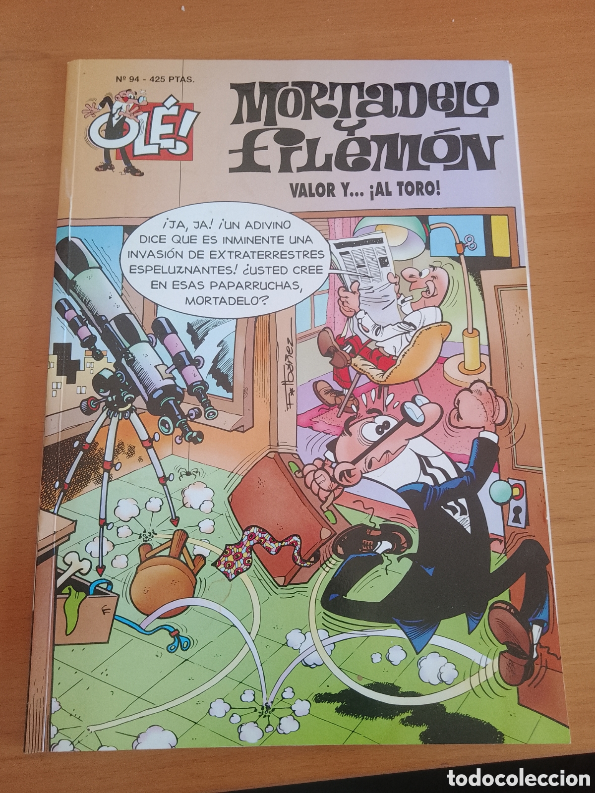 Tebeos: COMIC &rdquo;OL&Eacute;&rdquo; N&ordm; 94 DE MORTADELO Y FILEM&Oacute;N &rdquo;VALOR Y AL TORO&rdquo;. - Foto 1