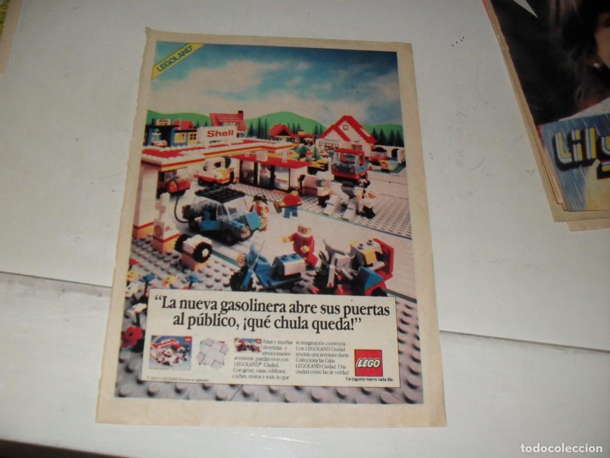Tebeos: PUBLICIDAD A TODA LAMINA:NUEVA GASOLINERA LEGO,JUEGOS LEGO,BRUGUERA,A&Ntilde;OS 70