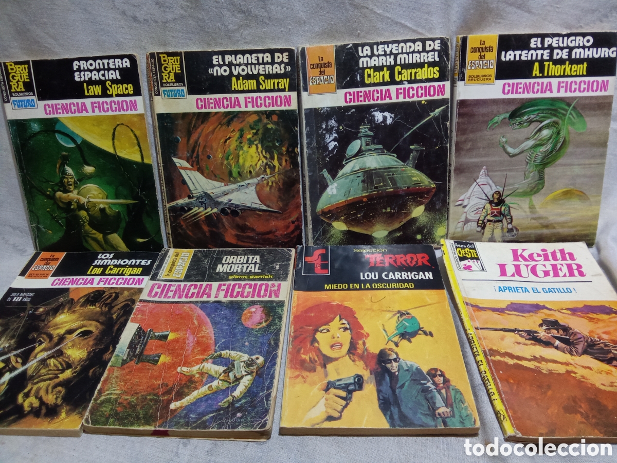 Tebeos: LOTE DE 8 NOVELAS DE CIENCIA FICCI&Oacute;N/ TERROR DE BRUGUERA