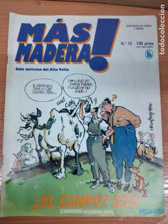 Tebeos: MAS MADERA !, N&ordm; 13. SEMANARIO DE HUMOR. BRUGUERA 1986