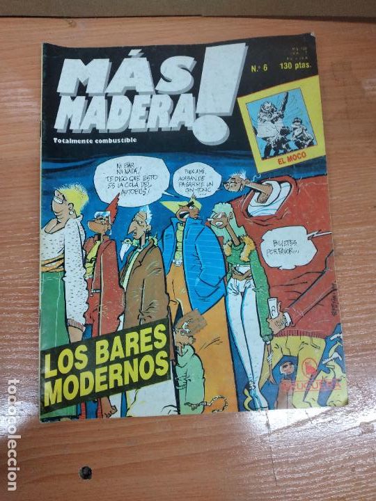 Tebeos: MAS MADERA !, N&ordm; 6. SEMANARIO DE HUMOR. BRUGUERA 1986