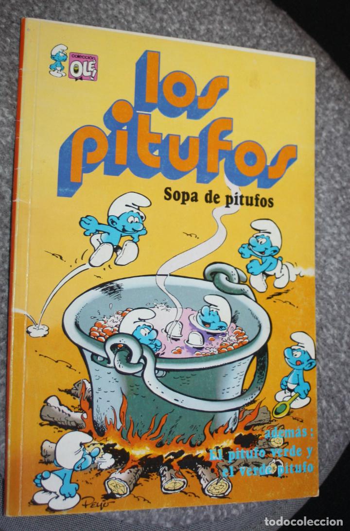 Tebeos: Colecci&oacute;n ol&eacute; : LOS PITUFOS n&ordm;6 : Sopa de pitufos y .... - Foto 1